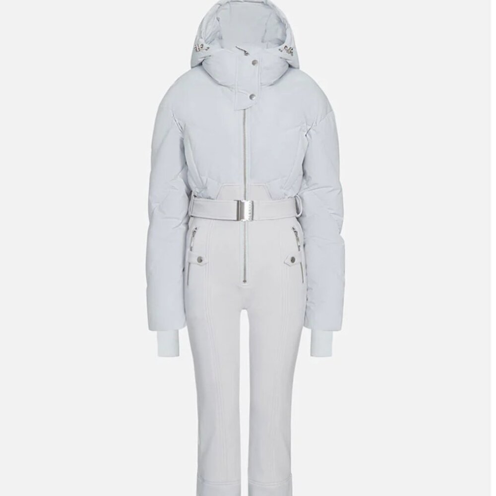 Cordova  Ajax quilted and stretchshell down ski suit - sky blue size MEDIUM